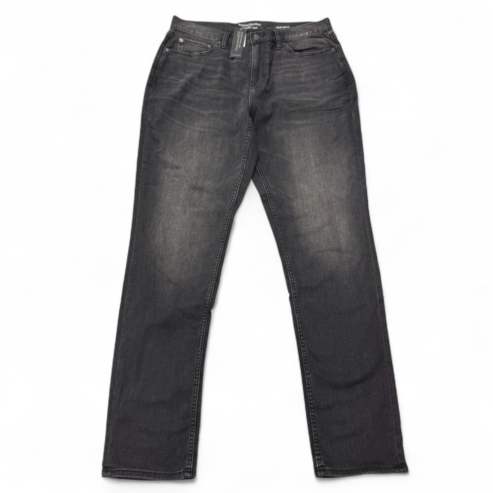 Banana Republic Traveler Jeans Mens 34 x 34 Athletic Black NWT Denim Stretch